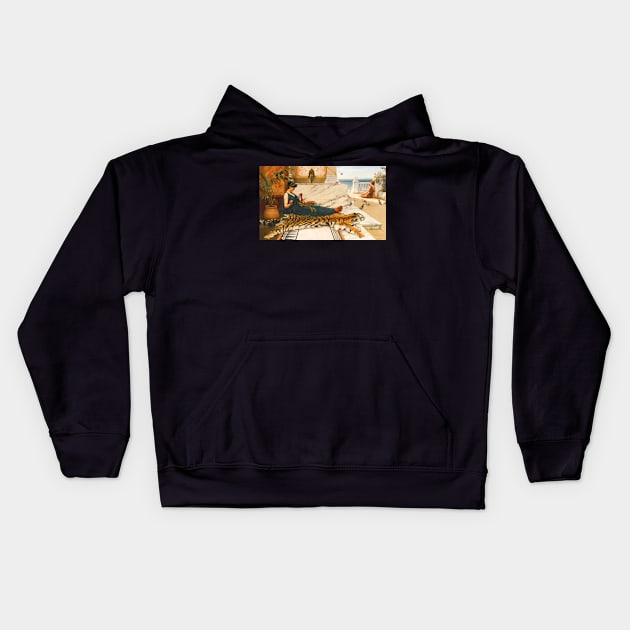 The Sewing Girl by Godward Kids Hoodie by academic-art